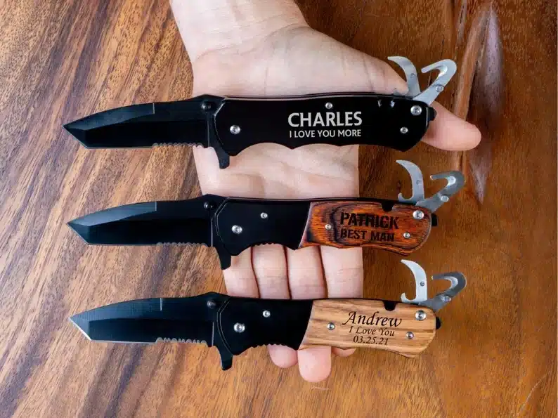 Father’s Day Gifts for Outdoorsman Dads custom pocket knife