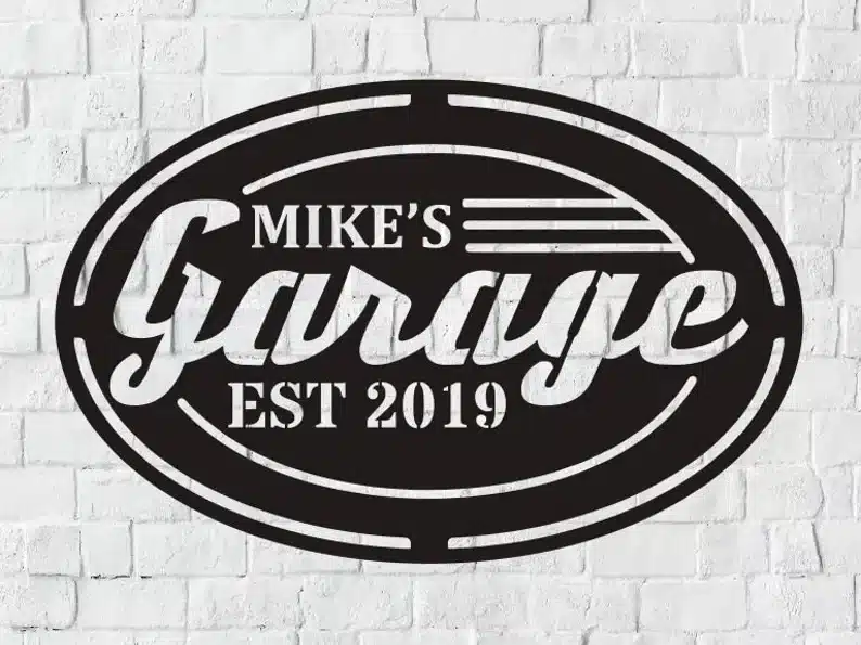 Personalized Garage Sign
