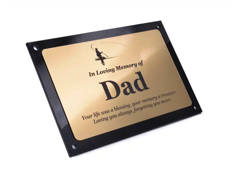 memorial plaque - bronze. 
