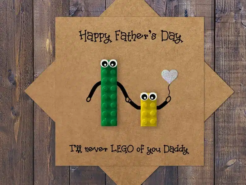 LEGO father's day card