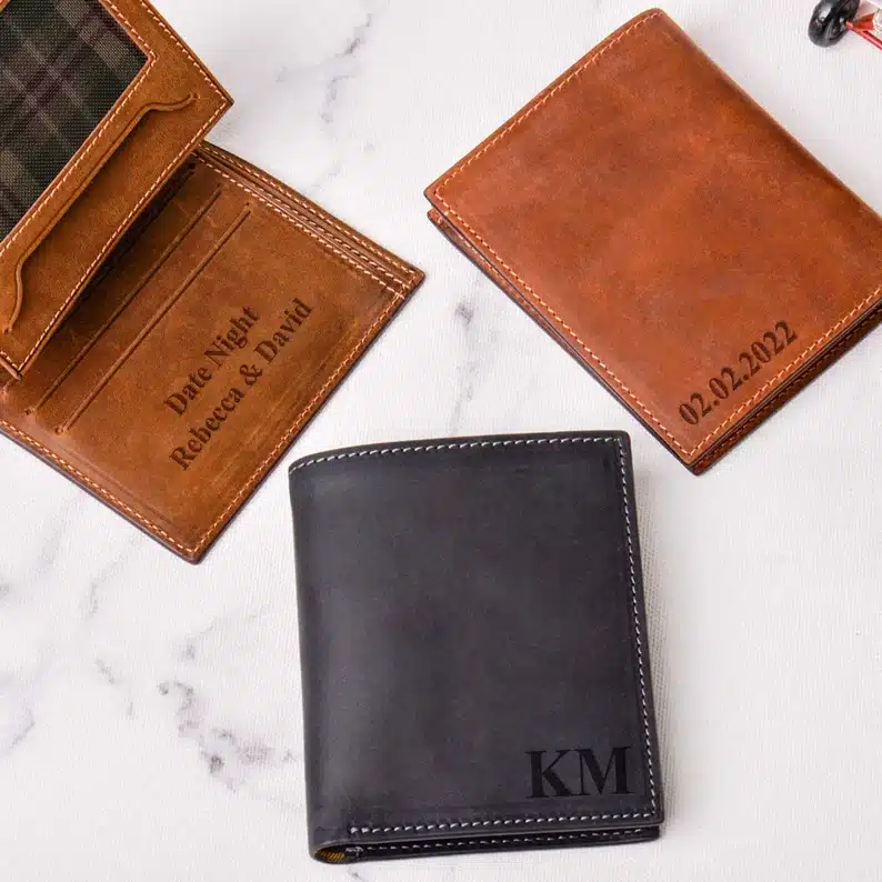 Personalized wallet Father's Day Gifts for Difficult Dads