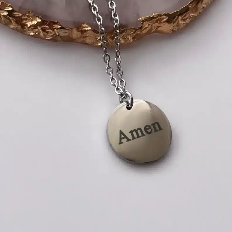 Amen necklace for men