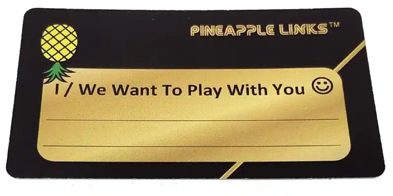 Pineapple Links Hookup Cards gift ideas for swingers