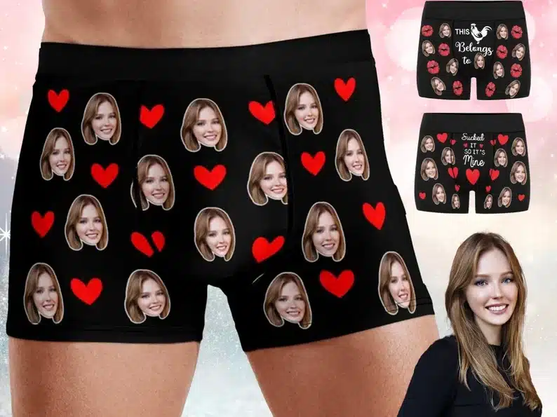 Welcome Back Gifts For My Girlfriend  funny face print boxer shorts