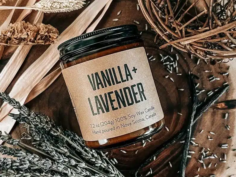 Vanilla and Lavender Soy Candle