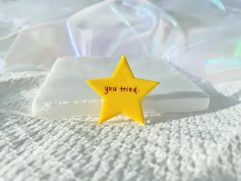 Gold Star you tried pin