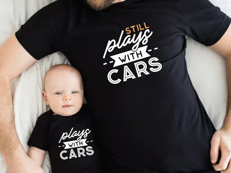 Matching Plays With Cars Shirt Set