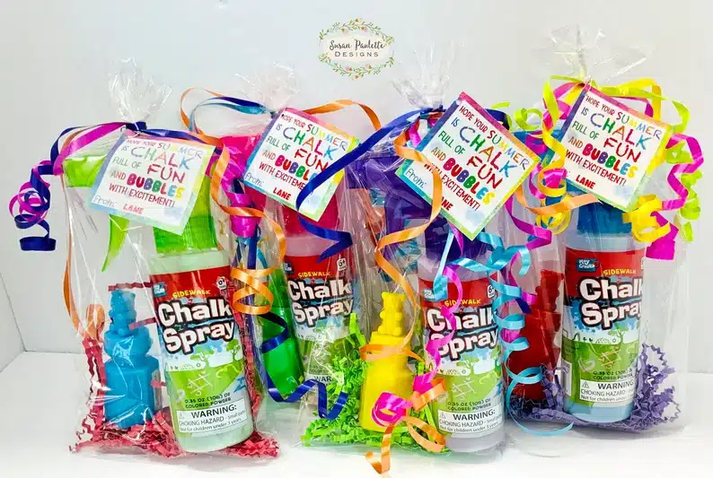 Classroom favors each with bubbles in it. 
