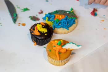 Decorated cupcakes by kids