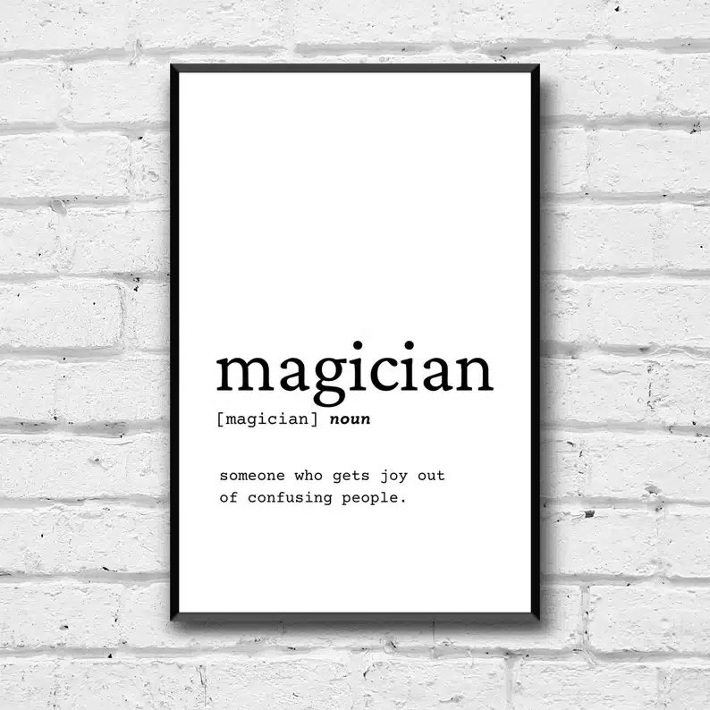 Magician Definition Wall Art