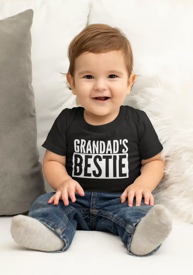 Grandad's bestie shirt for toddlers 