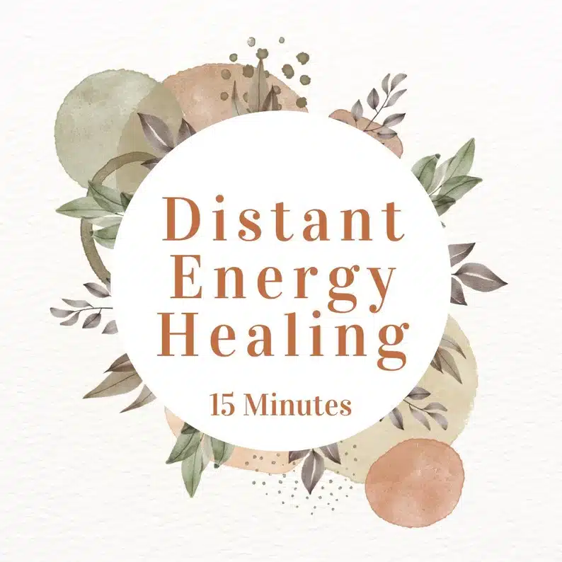 Distant energy healing 15 minutes sign 