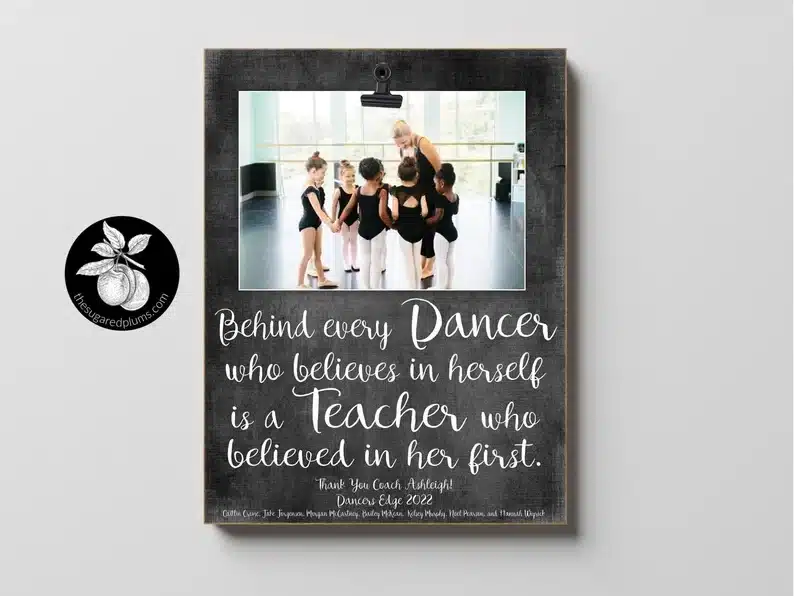 Dance Teacher Custom Photo frame