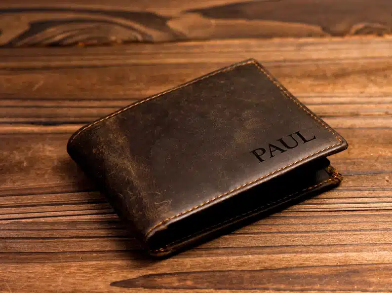 Father’s Day Gifts For Your Boyfriend - Dark brown leather wallet 