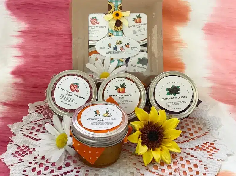 Assorted jams and spreads