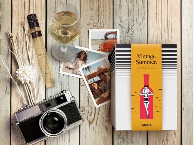 Vintage summer curated wine box