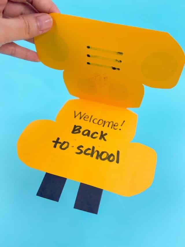 Back to School Fun DIY School Bus Card Craft Tutorial Unique Gifter