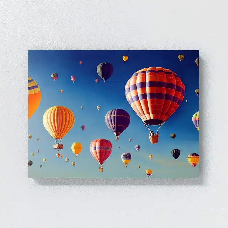 Gifts For People Who Love Hot Air Balloons - Hot Air Balloon 6 Canvas Wall Art Décor