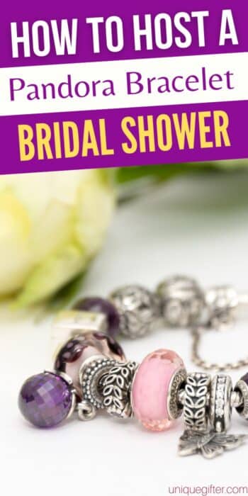 Pandora Bracelet Bridal Shower Idea | Unique Wedding Shower Idea | Wedding Shower Keepsake Gift | Bridal Shower Gifts #pandora #wedding #bridetobe