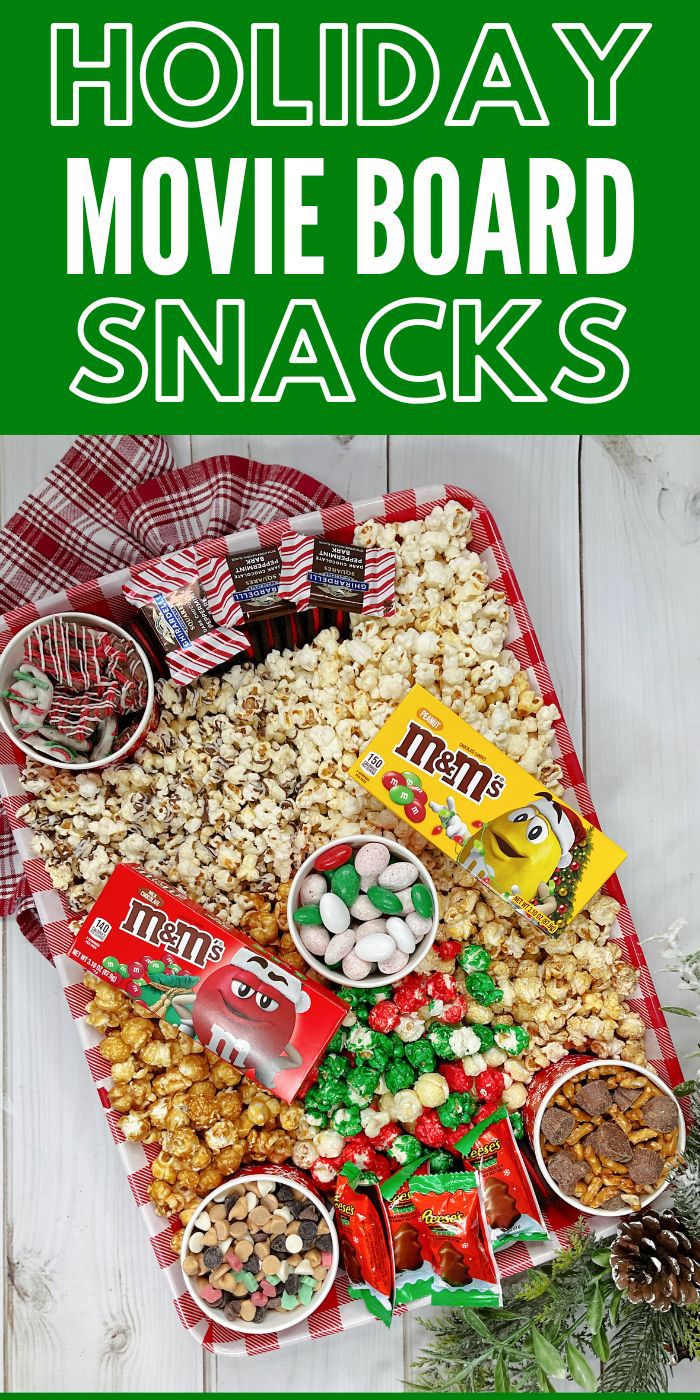 Get Festive with a Holiday Movie Board Idea | Christmas Snack Board Idea | Festive Holiday Snack Board Idea | Holiday Movie Nights | Family Movie Nights | Festive Holiday Recipes #MovieNight #HolidayMovie #FamilyNight #SnackBoard #HolidaySnackBoard