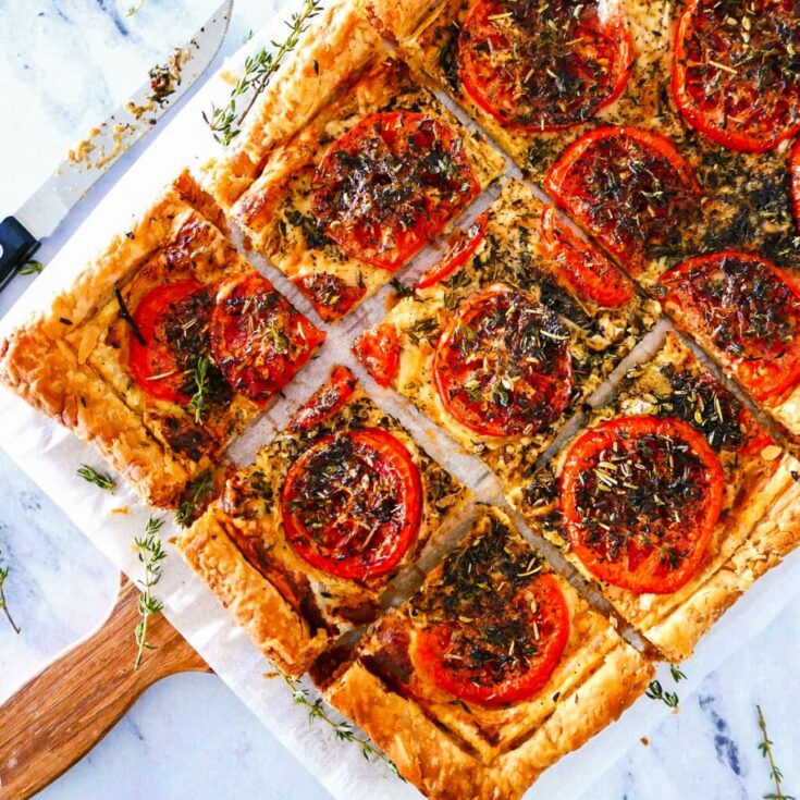 Image for French Tomato Tart with Puff Pastry