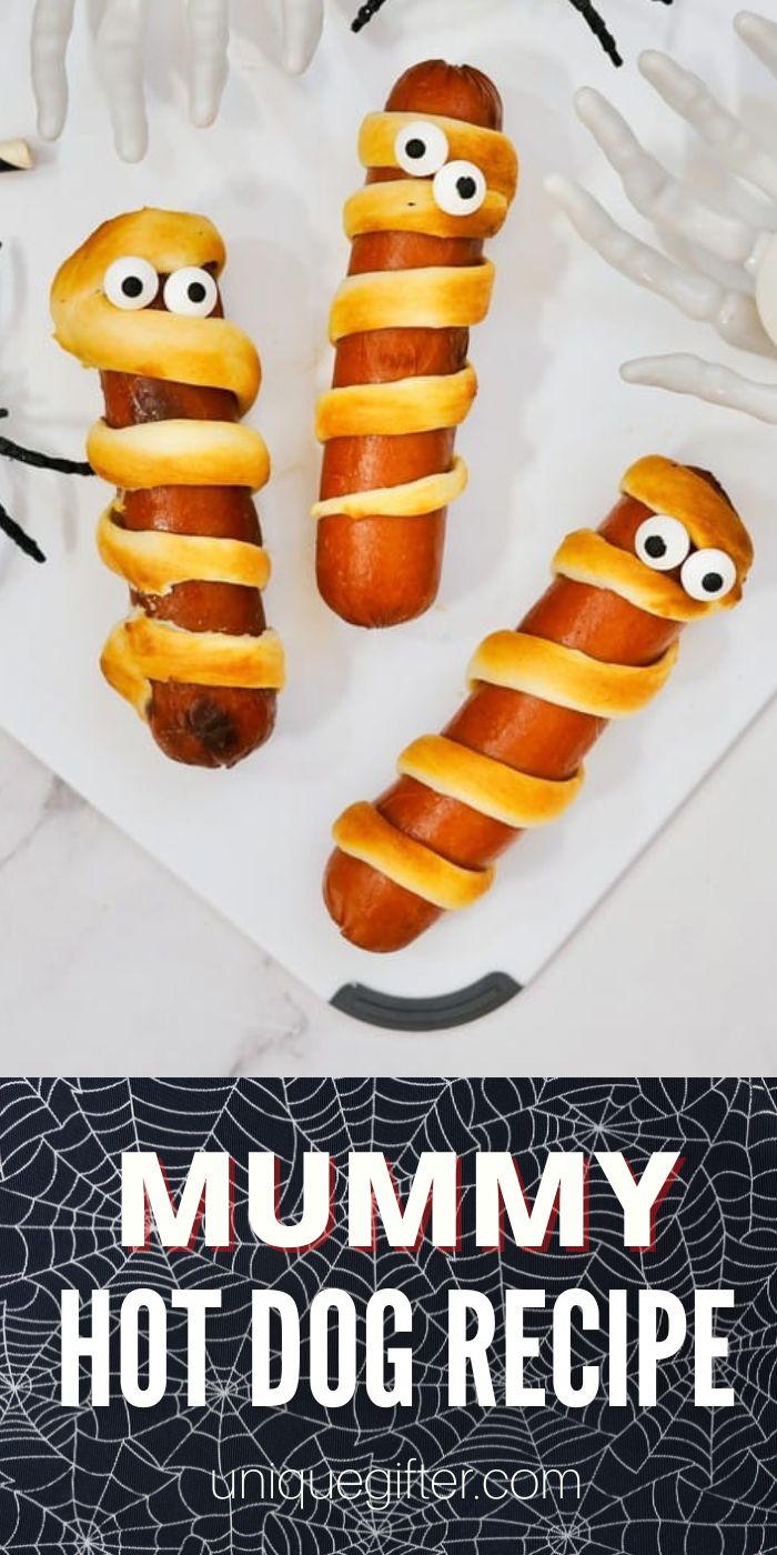 Mummy Hot Dogs | Wrap Up Some Fun with Mummy Hot Dogs This Halloween | Halloween Snack Ideas | Halloween Food Ideas | Spooky Mummy Hot Dogs | Halloween Food for Kids | Halloween Party Food #MummyHotDogs #MummyHotDogRecipe #Halloween #HotDogRecipes #HalloweenPartFoods