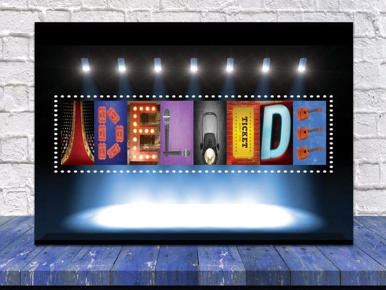 This gift ideas for a broadway/musical theatre lover would look good on any wall!