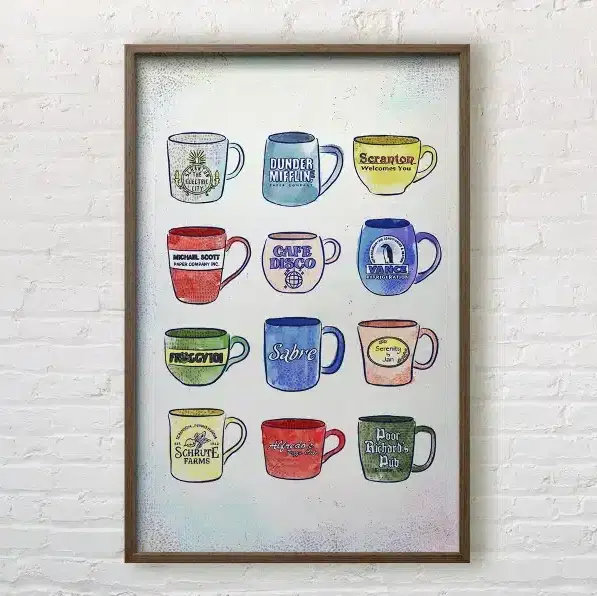 Mugs of the Office Art Print