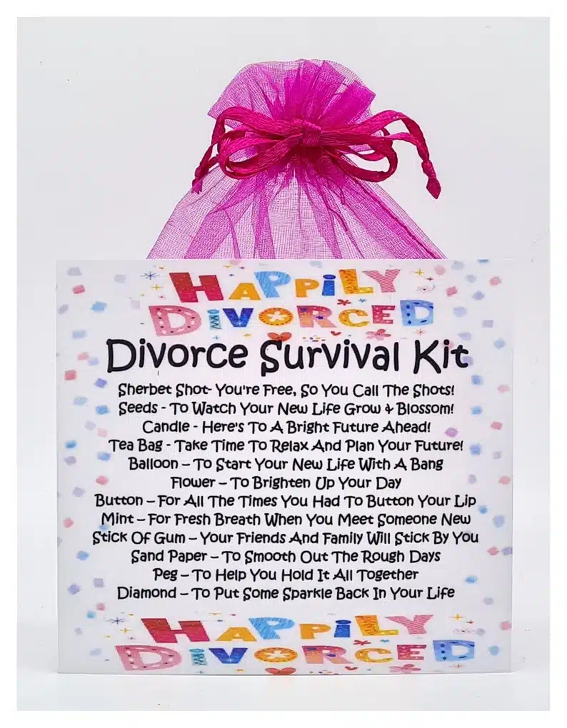 Housewarming Gifts for a Newly Divorced Friend - divorce survival kit 