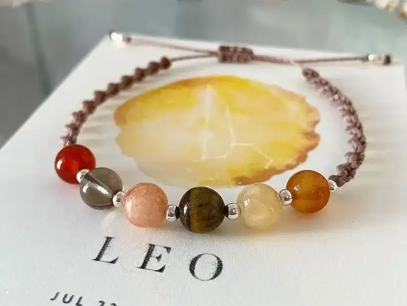 Leo Zodiac Crystal Bracelet