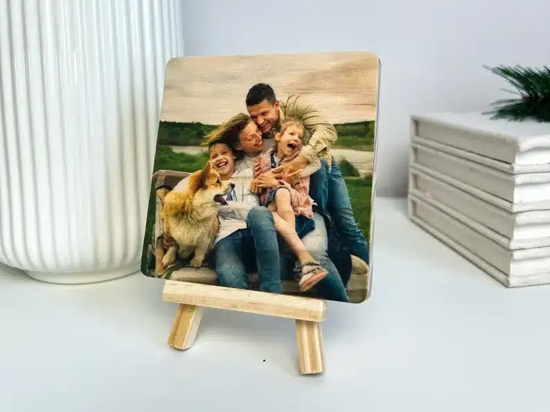 Wooden Easel With Photo