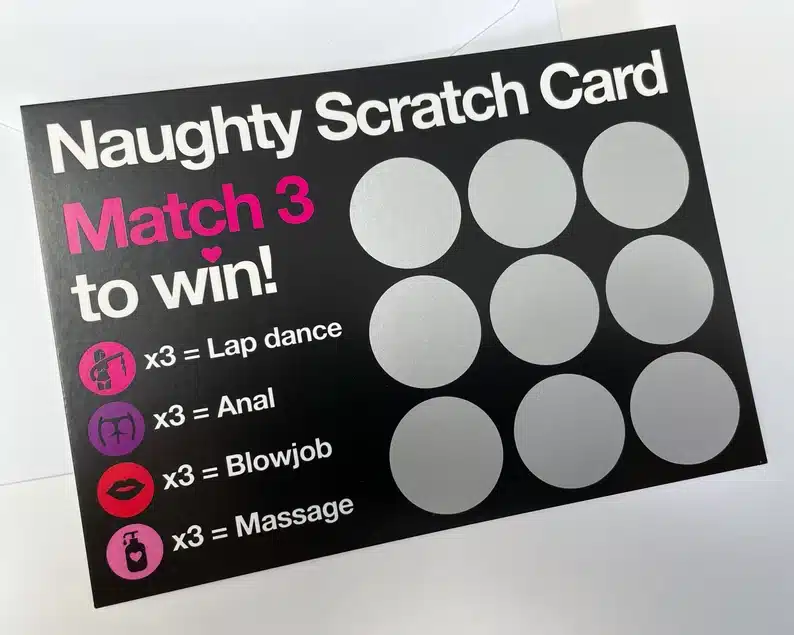 Gifts to Cheer Up Your Boyfriend - caughty scratch card 