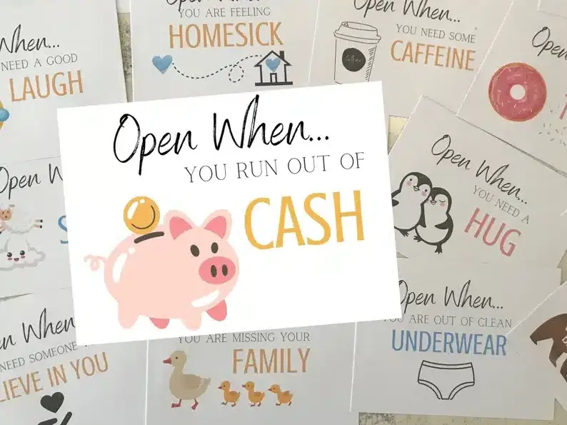 Open When... Envelopes for College Students