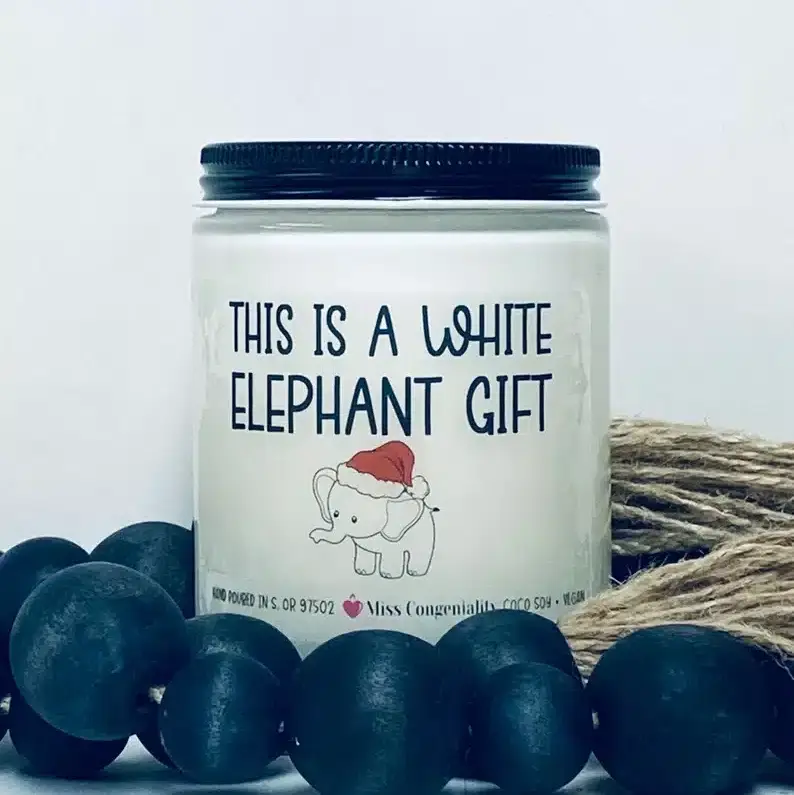 White Elephant Gift Candle sfw office gift exchange gifts