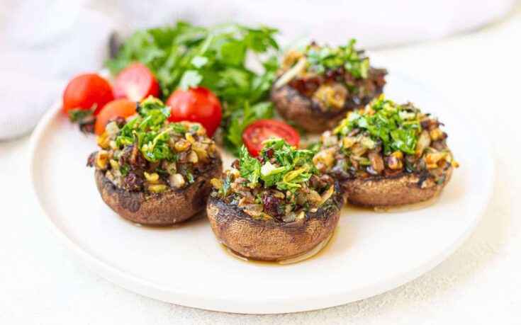 Image for Vegan Stuffed Portobello Mushrooms [Easy & Quick Recipe]