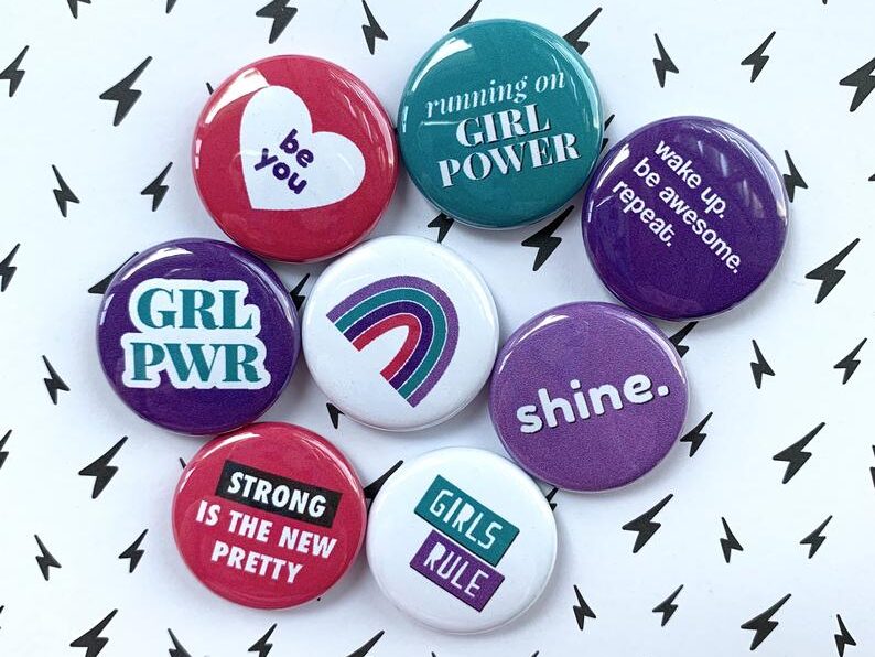 Girl Power Buttons