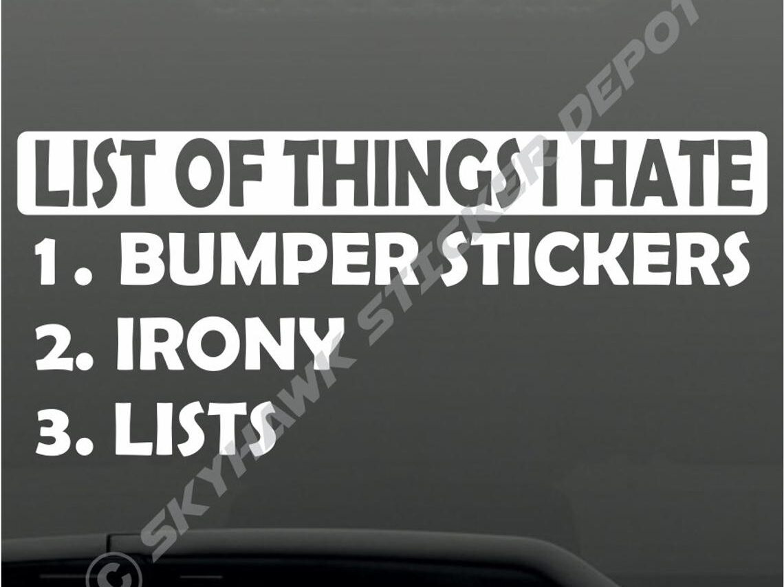 ironic bumper stickers for car funny stocking stuffer ideas for adults