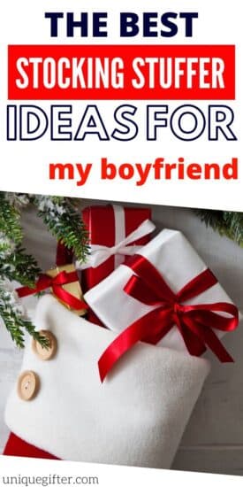 Stocking Stuffer Ideas for My Boyfriend | Unique Stocking Stuffers for a BF | Boyfriend Gifts | First Christmas Together | Men's Stocking Stuffers #stockingstuffers #boyfriend #boyfriendgifts