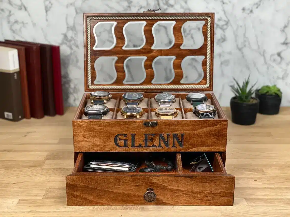 Personalized Wooden Watch Box