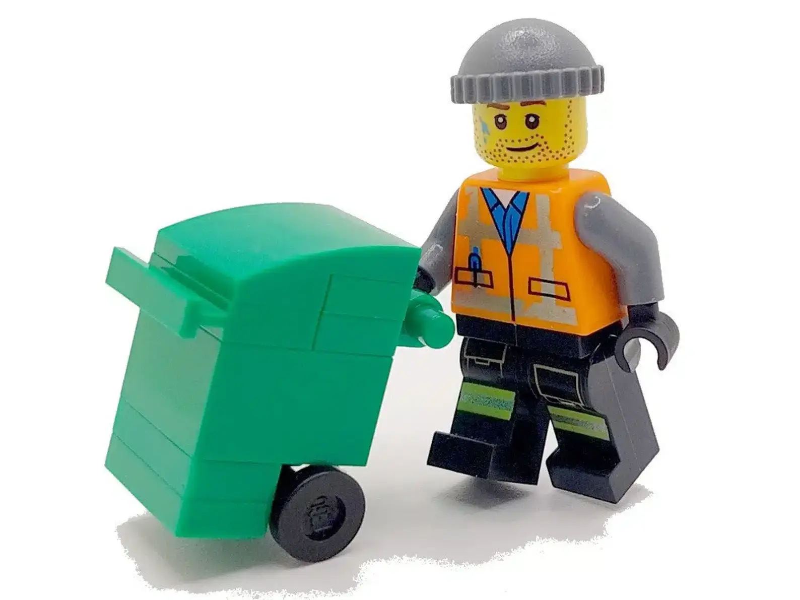 Lego Garbage Person Minifigure