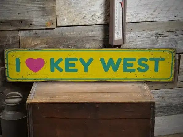 I love key west personalized sign