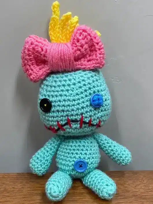 Lilo and Stitch Gift Ideas - green crochet scrump 