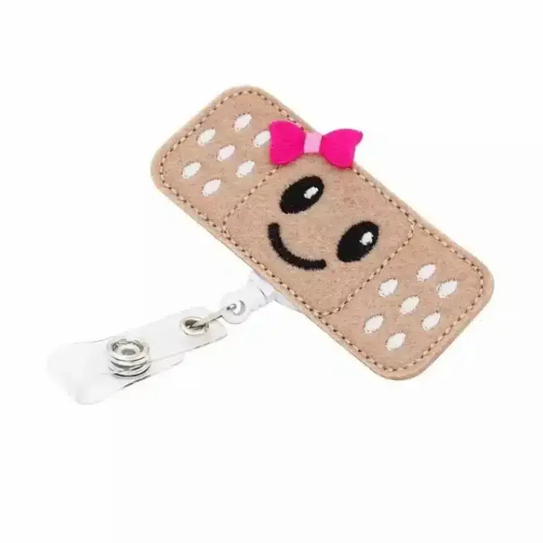 Cute Band-Aid Retractable Badge Holder