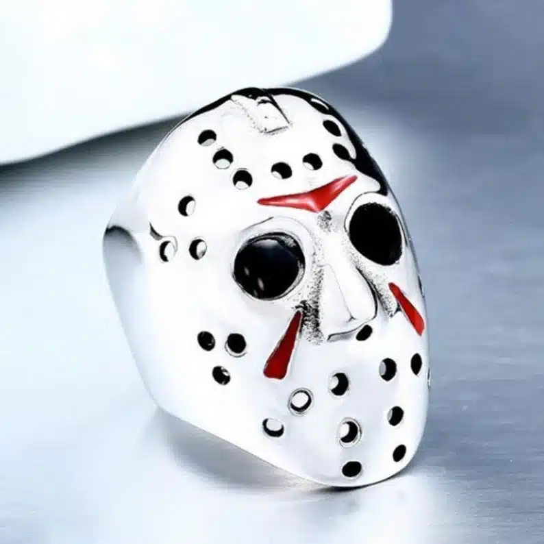Jason hockey mask horror movie ring