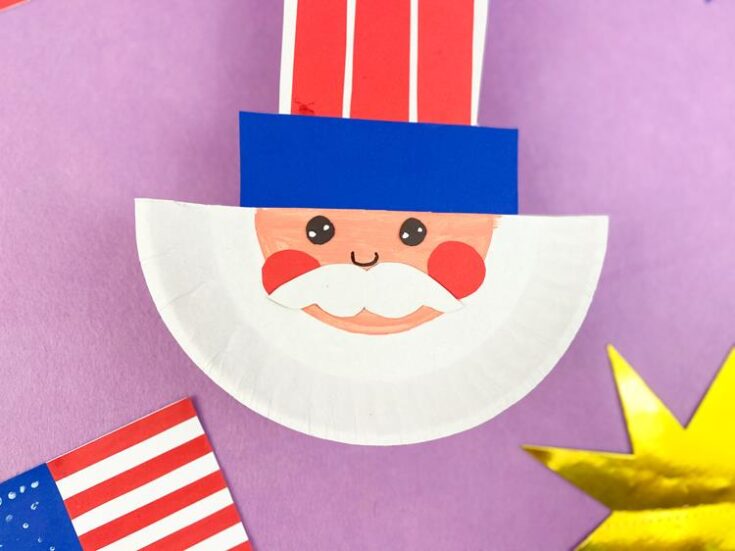 Uncle Sam Paper Plate Craft