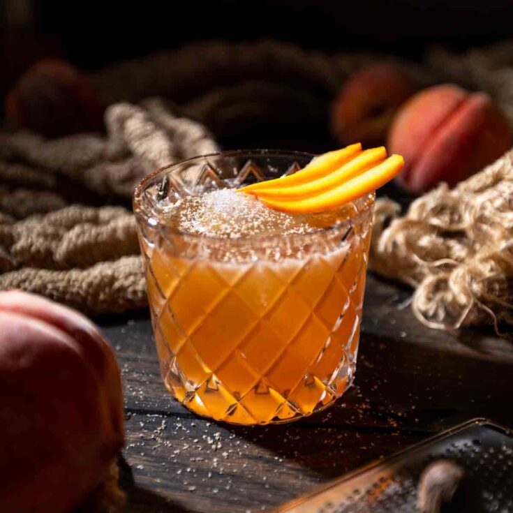 Image for Peaches & Rum Cocktail - A Peach Pie Punch