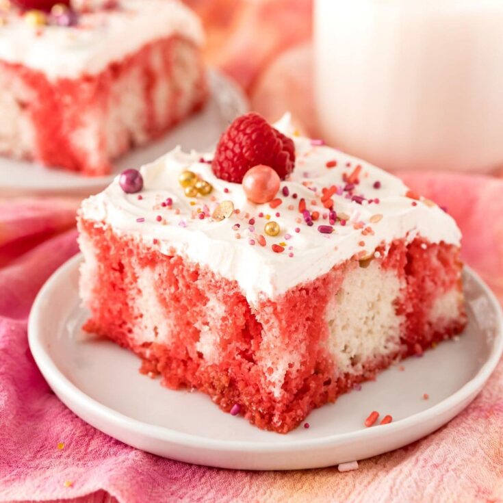 Image for Raspberry Jello Poke Cake