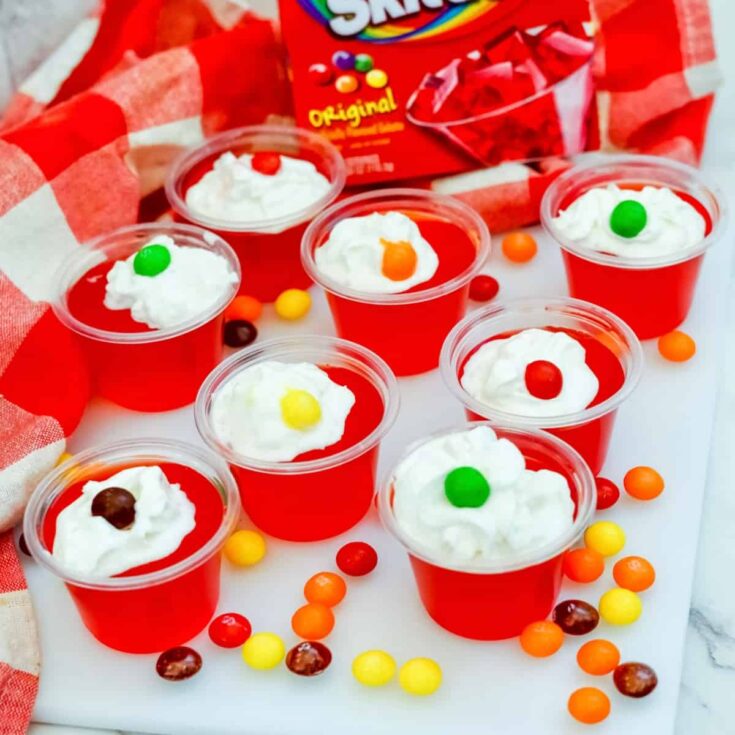 Image for Tipsy Skittles Jello Shots with Vodka