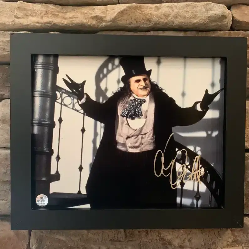 Framed The Penguin Autographed Picture