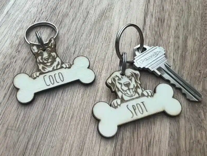 Personalized Dog Keychain